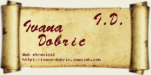 Ivana Dobrić vizit kartica